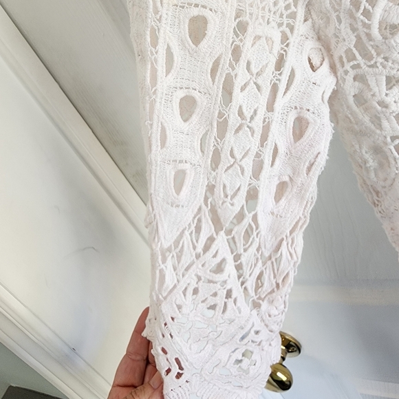 XCVI Womanʻs Crochet Knit Sweater - Picture 5 of 7